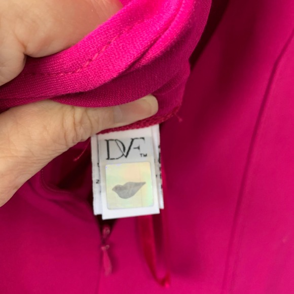 Diane Von Furstenberg DVF 'Alice' stretch jersey fit flare sleeveless dress. 8 - Picture 10 of 12